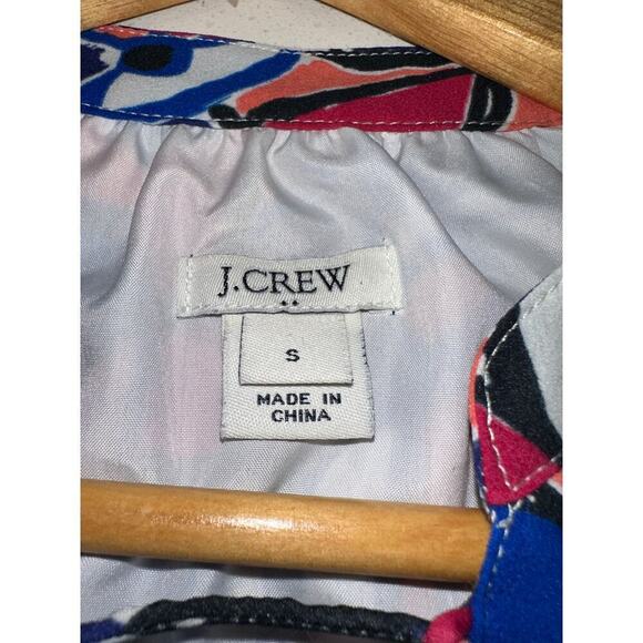 J. Crew Women’s A Line Midi Dress Floral Butterfly Colorful S feminine coquette - Picture 3 of 8